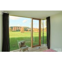 Unilux turn-door with threshold  Aluminium Wood Door, 32mm Glass, Stainless Steel Hardware, High Security Multi-point locking system.
